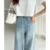 【one after another】【ウエストサイズ調整可】美脚ワイドデニム | NICE CLAUP / OLIVE des OLIVE OUTLET | 詳細画像5
