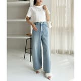 【one after another】【ウエストサイズ調整可】美脚ワイドデニム | NICE CLAUP / OLIVE des OLIVE OUTLET | 詳細画像3