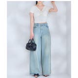 【one after another】【ウエストサイズ調整可】美脚ワイドデニム | NICE CLAUP / OLIVE des OLIVE OUTLET | 詳細画像14