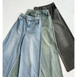 【one after another】【ウエストサイズ調整可】美脚ワイドデニム | NICE CLAUP / OLIVE des OLIVE OUTLET | 詳細画像29