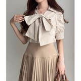 【one after another】ボウタイ半袖ブラウス | NICE CLAUP / OLIVE des OLIVE OUTLET | 詳細画像22