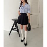【one after another】ボウタイ半袖ブラウス | NICE CLAUP / OLIVE des OLIVE OUTLET | 詳細画像13
