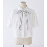 【one after another】ロゴリボン付き半袖ブラウス | NICE CLAUP / OLIVE des OLIVE OUTLET | 詳細画像21