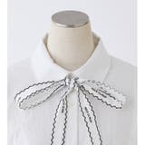 【one after another】ロゴリボン付き半袖ブラウス | NICE CLAUP / OLIVE des OLIVE OUTLET | 詳細画像24