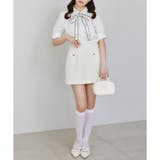 【one after another】ロゴリボン付き半袖ブラウス | NICE CLAUP / OLIVE des OLIVE OUTLET | 詳細画像7