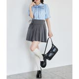【one after another】ロゴリボン付き半袖ブラウス | NICE CLAUP / OLIVE des OLIVE OUTLET | 詳細画像13