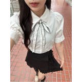 【one after another】ロゴリボン付き半袖ブラウス | NICE CLAUP / OLIVE des OLIVE OUTLET | 詳細画像30