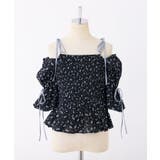 【one after another】花柄オフショルシャーリングリボンブラウス | NICE CLAUP / OLIVE des OLIVE　OUTLET | 詳細画像10 