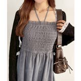 【one after another】肩リボンシャーリングビスチェ | NICE CLAUP / OLIVE des OLIVE　OUTLET | 詳細画像4 