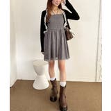 【one after another】肩リボンシャーリングビスチェ | NICE CLAUP / OLIVE des OLIVE　OUTLET | 詳細画像6 