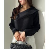 【one after another】韓国っぽアシンメトリーニット | NICE CLAUP / OLIVE des OLIVE　OUTLET | 詳細画像4 