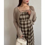 モカ | 【one after another】ラメ混シアーカーデ | NICE CLAUP / OLIVE des OLIVE　OUTLET