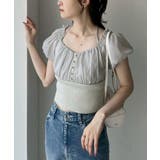 【one after another】オフショルクロスリボンニット | NICE CLAUP / OLIVE des OLIVE　OUTLET | 詳細画像8 