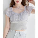 グレー | 【one after another】オフショルクロスリボンニット | NICE CLAUP / OLIVE des OLIVE　OUTLET