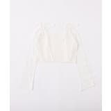 【one after another】インナー×袖リボンカーデアンサンブル | NICE CLAUP / OLIVE des OLIVE　OUTLET | 詳細画像2 