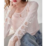 ピンク | 【one after another】インナー×袖リボンカーデアンサンブル | NICE CLAUP / OLIVE des OLIVE　OUTLET