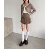 【one after another】レース切り替えカーデ | NICE CLAUP / OLIVE des OLIVE　OUTLET | 詳細画像5 