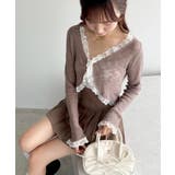 【one after another】レース切り替えカーデ | NICE CLAUP / OLIVE des OLIVE　OUTLET | 詳細画像7 
