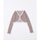 【one after another】レース切り替えカーデ | NICE CLAUP / OLIVE des OLIVE　OUTLET | 詳細画像16 