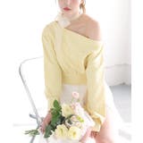 イエロー | 【one after another】スカーフ付き刺繍入りトップス | NICE CLAUP / OLIVE des OLIVE　OUTLET