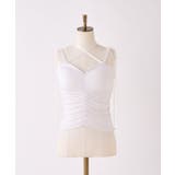 【one after another】肩リボンギャザーキャミ | NICE CLAUP / OLIVE des OLIVE　OUTLET | 詳細画像2 