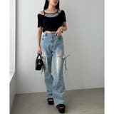 【one after another】レイヤード風リボン付きトップス  | NICE CLAUP / OLIVE des OLIVE　OUTLET | 詳細画像13 