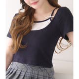 【one after another】レイヤード風リボン付きトップス  | NICE CLAUP / OLIVE des OLIVE　OUTLET | 詳細画像10 