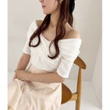 【one after another】オフショルにもなる/クロストップス | NICE CLAUP / OLIVE des OLIVE OUTLET | 詳細画像2