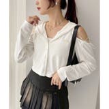 【one after another】肩あきリボンパーカー | NICE CLAUP / OLIVE des OLIVE OUTLET | 詳細画像5