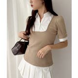 【one after another】シャツドッキング半袖トップス | NICE CLAUP / OLIVE des OLIVE　OUTLET | 詳細画像6 