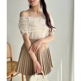 【one after another】シアー重ねオフショルトップス | NICE CLAUP / OLIVE des OLIVE OUTLET | 詳細画像13