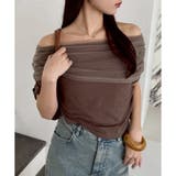 【one after another】シアー重ねオフショルトップス | NICE CLAUP / OLIVE des OLIVE OUTLET | 詳細画像18