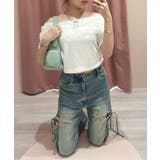 【one after another】シアー重ねオフショルトップス | NICE CLAUP / OLIVE des OLIVE OUTLET | 詳細画像37