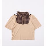 【one after another】チェックレイヤードトップス | NICE CLAUP / OLIVE des OLIVE OUTLET | 詳細画像2
