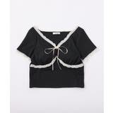 【one after another】カップ付/配色レーステレコトップス | NICE CLAUP / OLIVE des OLIVE　OUTLET | 詳細画像8 