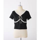 【one after another】カップ付/配色レーステレコトップス | NICE CLAUP / OLIVE des OLIVE　OUTLET | 詳細画像9 