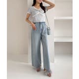 【one after another】カップ付/配色レーステレコトップス | NICE CLAUP / OLIVE des OLIVE　OUTLET | 詳細画像21 