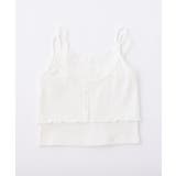 【one after another】レース付きレイヤードキャミ | NICE CLAUP / OLIVE des OLIVE　OUTLET | 詳細画像8 