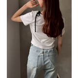 【one after another】レイヤード半袖トップス | NICE CLAUP / OLIVE des OLIVE　OUTLET | 詳細画像8 