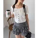 【one after another】レイヤード半袖トップス | NICE CLAUP / OLIVE des OLIVE　OUTLET | 詳細画像11 