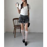 【one after another】レイヤード半袖トップス | NICE CLAUP / OLIVE des OLIVE　OUTLET | 詳細画像14 