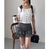 【one after another】レイヤード半袖トップス | NICE CLAUP / OLIVE des OLIVE　OUTLET | 詳細画像16 