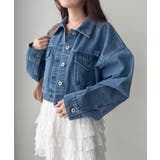 【one after another】刺繍デニムジャケット | NICE CLAUP / OLIVE des OLIVE　OUTLET | 詳細画像4 