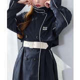 【one after another】【オリジナルロゴ入り】配色トレンチコート | NICE CLAUP / OLIVE des OLIVE　OUTLET | 詳細画像5 