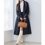 【one after another】【オリジナルロゴ入り】配色トレンチコート | NICE CLAUP / OLIVE des OLIVE　OUTLET | 詳細画像6 
