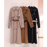 【one after another】【オリジナルロゴ入り】配色トレンチコート | NICE CLAUP / OLIVE des OLIVE　OUTLET | 詳細画像10 