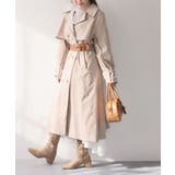【one after another】【オリジナルロゴ入り】配色トレンチコート | NICE CLAUP / OLIVE des OLIVE　OUTLET | 詳細画像31 