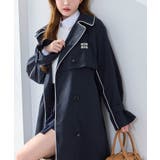 【one after another】【オリジナルロゴ入り】配色トレンチコート | NICE CLAUP / OLIVE des OLIVE OUTLET | 詳細画像7