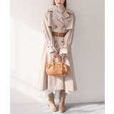 【one after another】【オリジナルロゴ入り】配色トレンチコート | NICE CLAUP / OLIVE des OLIVE OUTLET | 詳細画像14