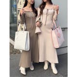 肩リボン配色ワンピース | NICE CLAUP / OLIVE des OLIVE　OUTLET | 詳細画像19 